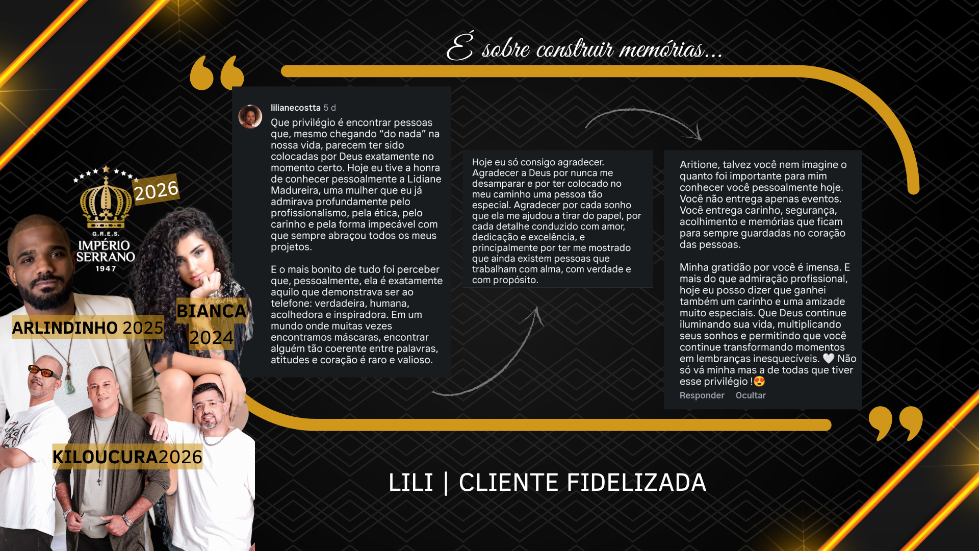 Prova Social | Cliente Fidelizada da Compre Shows